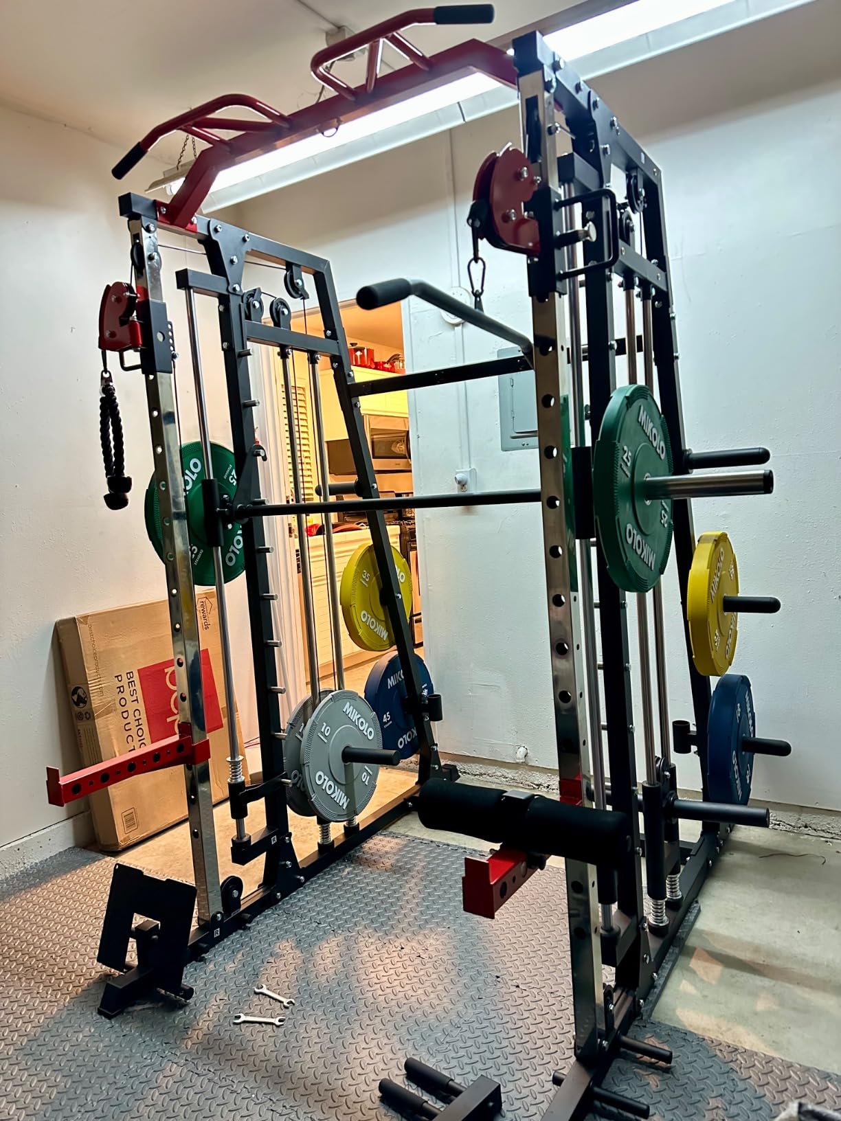 $81/mo - Finance Mikolo M4 2.0 Smith Machine, All-in-One Home Gym Power ...