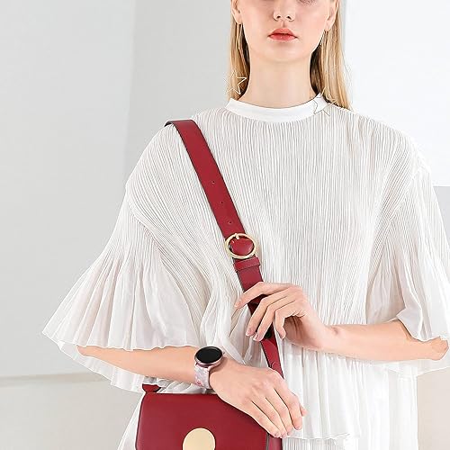 Miniatura 40 de GEAK Compatible con Samsung Galaxy Watch 7 Band/Galaxy Watch 6 Band/Galaxy Watch 5 Band, 20mm Bandas de Silicona Brillantes Relucientes con Púrpura