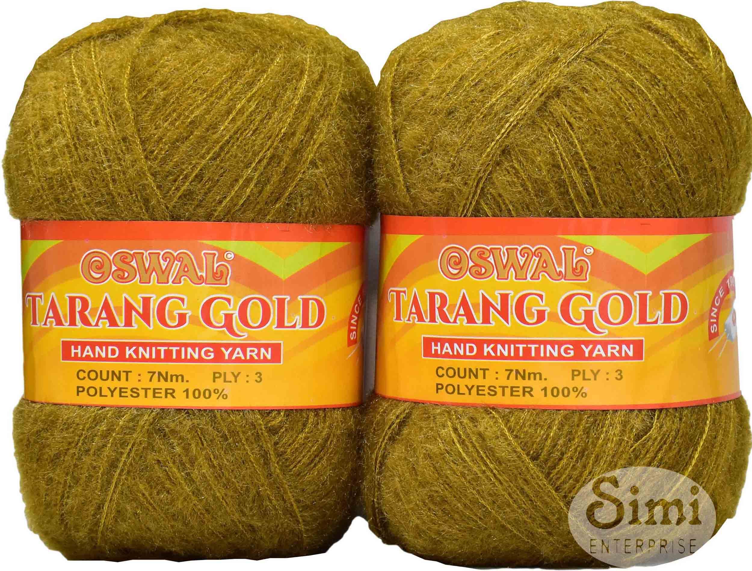 OSWAL Knitting Wool Yarn, Soft Fancy Feather Wool Mehndi Mix 200 GMS Best Used with Knitting Needles, Soft Fancy Wool-GB Art-ABCJ