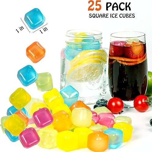 Miniatura 8 de Cubos de hielo reutilizables de plástico, paquete de 65 cubos de hielo reutilizables para bebidas, whisky, vodka o café, cubos de hielo lavables que