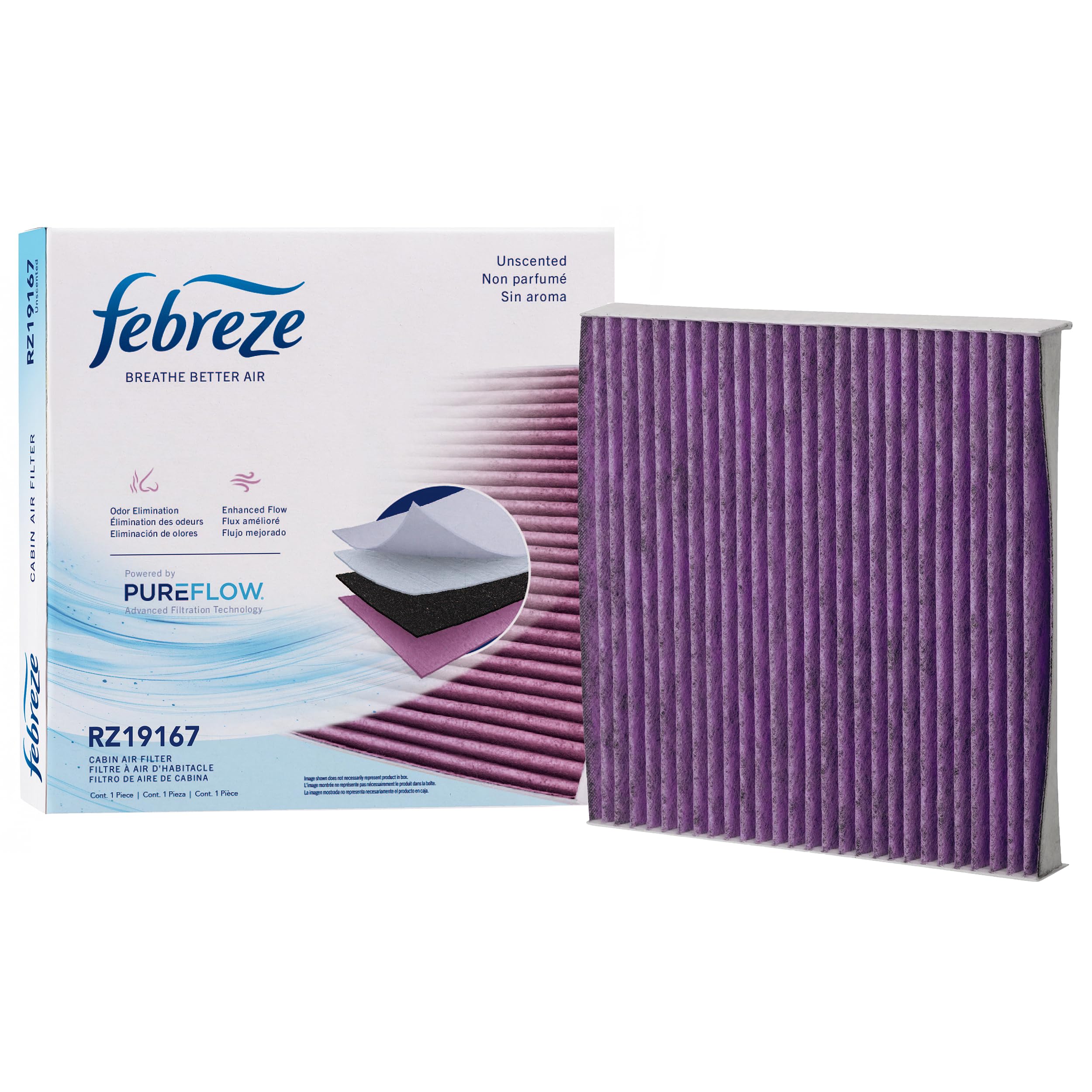 Amazon.com: Febreze Odor Control UNSCENTED Cabin Air Filter by