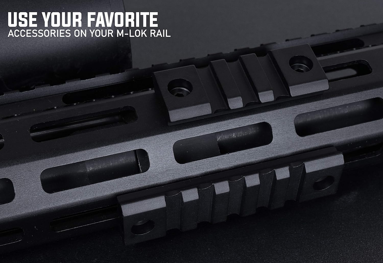 Monstrum M-LOK Accessory Pack | Includes 2-inch, 3-inch, 5-inch Rail Sections | Flashlight, Sling, and 45 Degree Offset Mounts : Sports & Outdoors