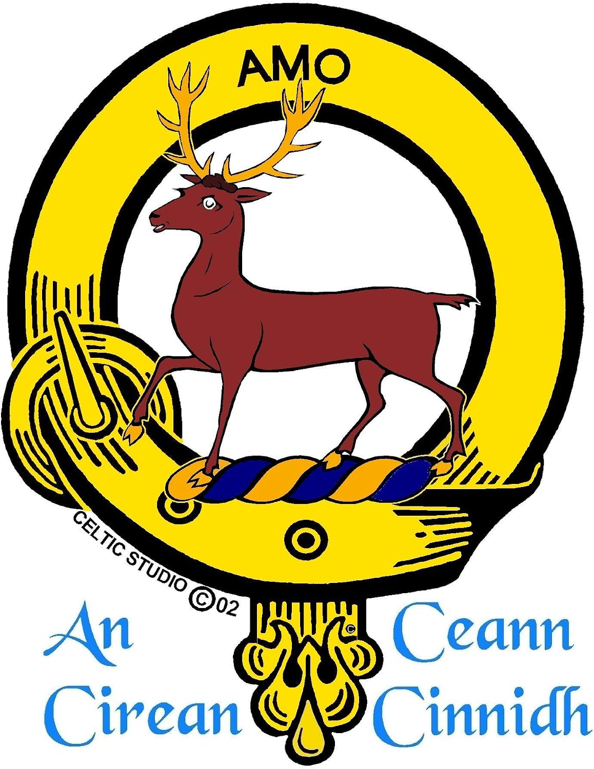 Scott Scottish Clan Crest Badge Sporran