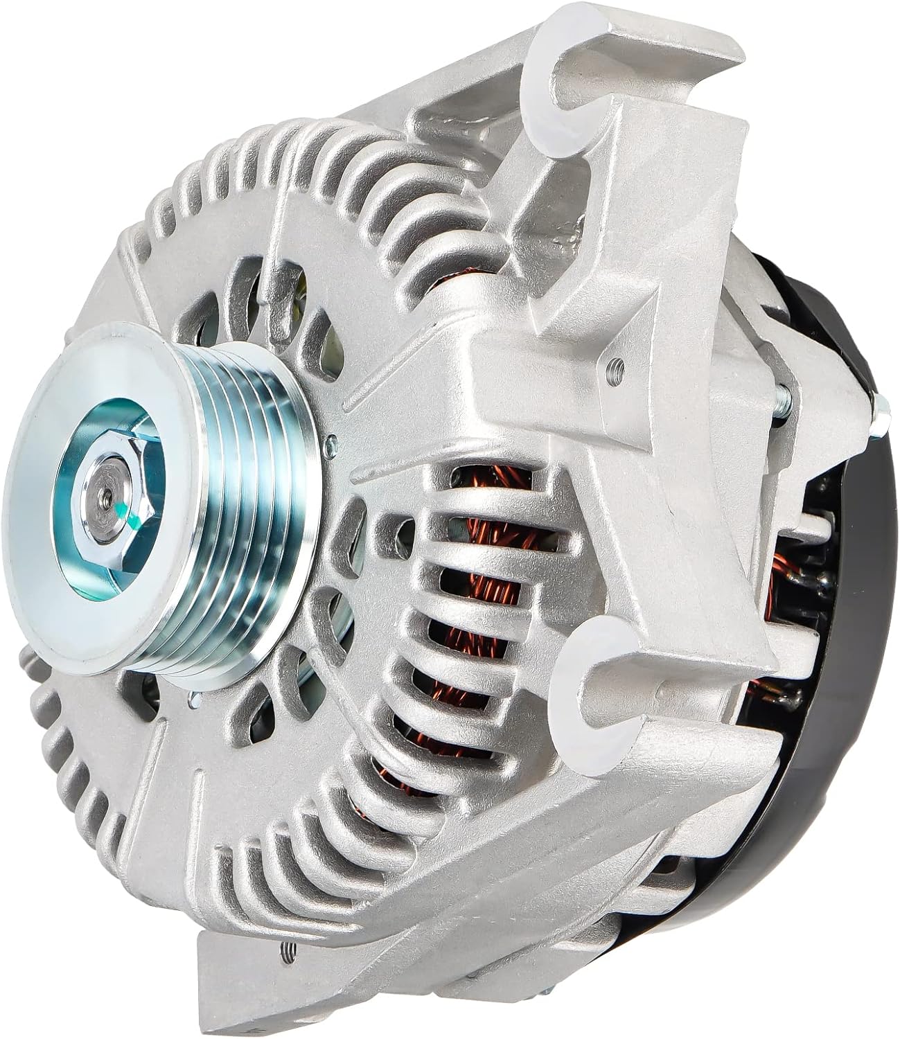 New 130Amp Alternator 4.6 4.6L for Ford Mustang 1996-2004 (03-04 for Manual; Not for SOHC), for Crown Victoria 1996-1998 (CNG), for Lincoln Mark VIII 1996-1998 Replace# 7781, 7781N, AFD0048