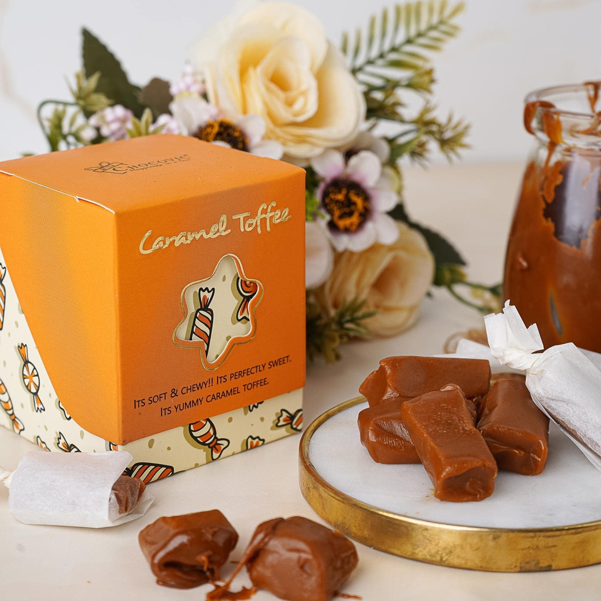 - Caramel Toffee – Pack of 2 (12 Pcs Each), Soft & Chewy Caramel Candy, Rich Buttery Flavor, Vegetarian Sweet Treat, No Artificial Flavours