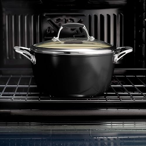 Miniatura 8 de Tramontina Sartén de lujo cubierta de aluminio de 11 pulgadas, negro metálico, 80110021DS