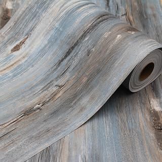 ZBSKJ Peel and Stick Vinyl Flooring Roll 11.8x394 Inch Wood Grain Waterproof Slip-Resistant for Bathroom RV Kitchen