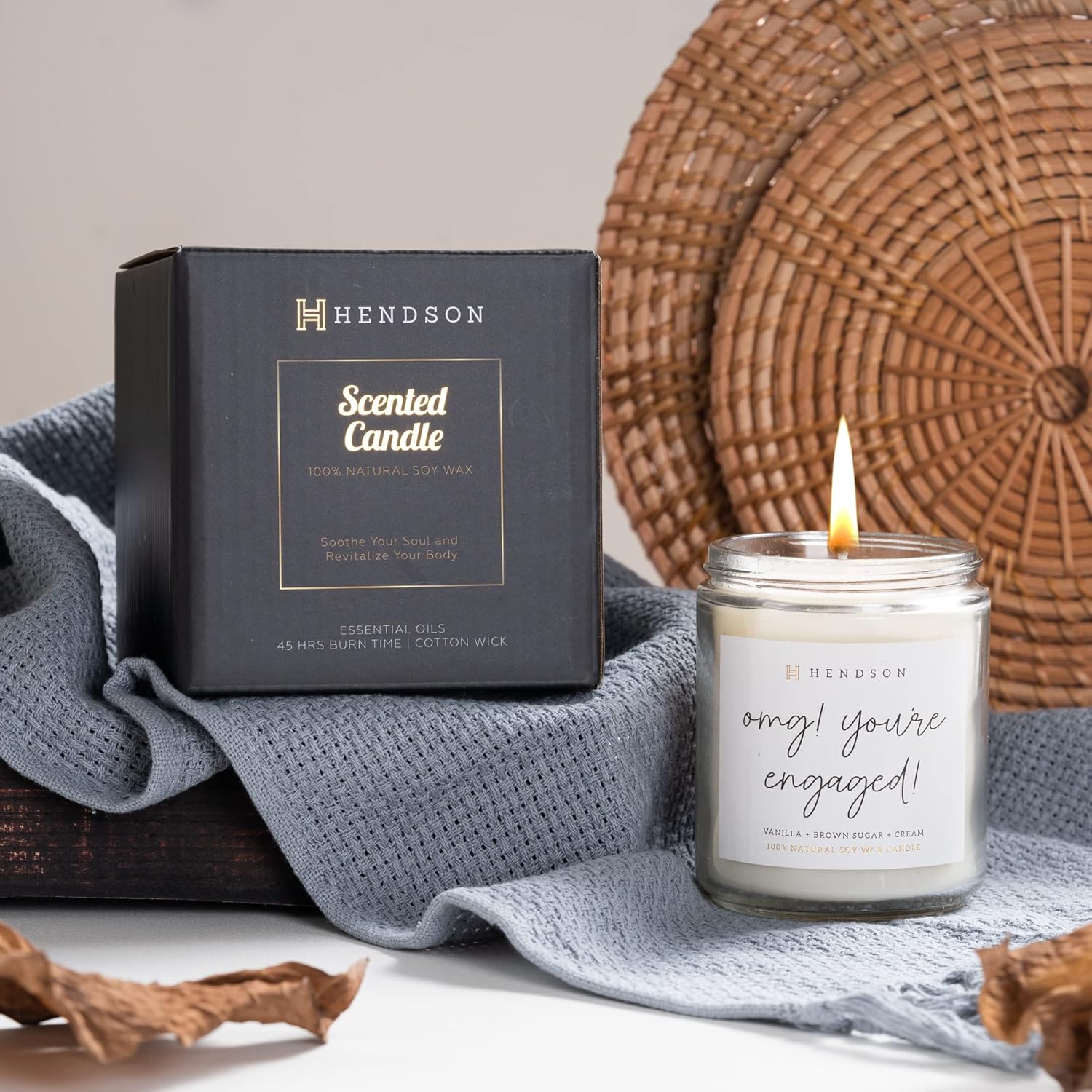 Engagement Gifts for Women - Wedding Candle, Bridal Shower, Bachelorette Party Gift for Bride to Be - Engaged Couple Fiance, Couples Gift - OMG Youre Engaged Candles - Image 3