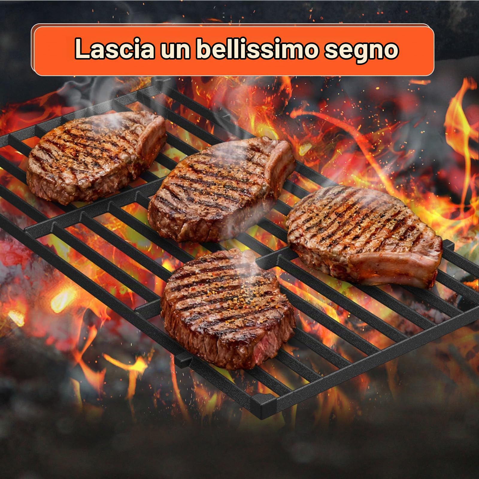 QuliMetal Griglie per griglie a controllo frontale Weber Spirit 200 Series | Adatto a Spirit E-210, E-220, S-210, S-215 e Spirit II E-210/E-220; sostituisce Weber 7637; non per modelli 2025