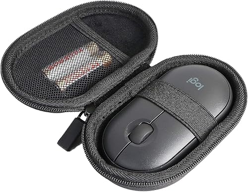 Miniatura 4 de co2CREA Carcasa rígida de repuesto para Logitech Pebble M350 M355 i345 i345 ratón inalámbrico Bluetooth (estuche grafito, para mouse Pebble)