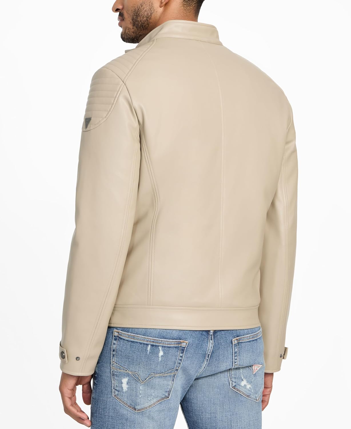 GUESS Men's Stephane Motorcycle Biker - Image 3