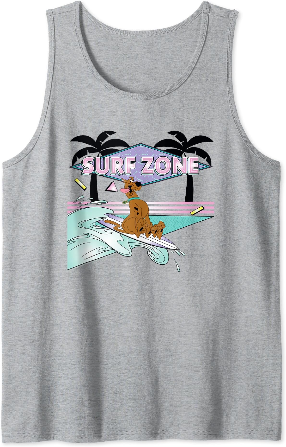 Scooby-Doo Surf Zone Wave Geometric Tank Top