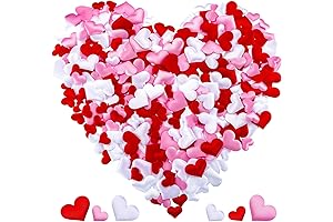 600-Piece Heart-Shaped Sponge Confetti for Valentine's Day, Weddings, and More