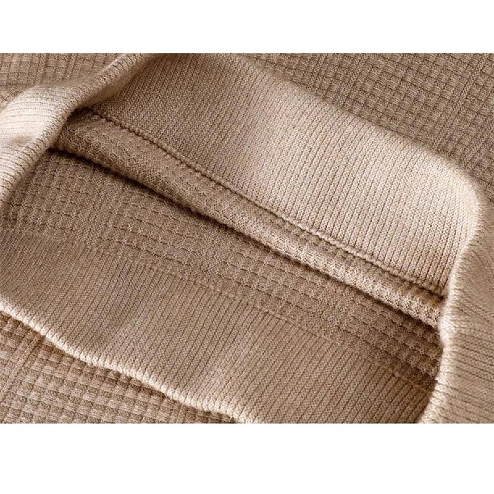 OLEETS Strickrock Für Damen - Mid-Länge Stricken Rock Frauen Herbst Winter Koreanischen Stil Hohe Taille Warme Streetwear Elegante Klassische Für Party Arbeit Büro