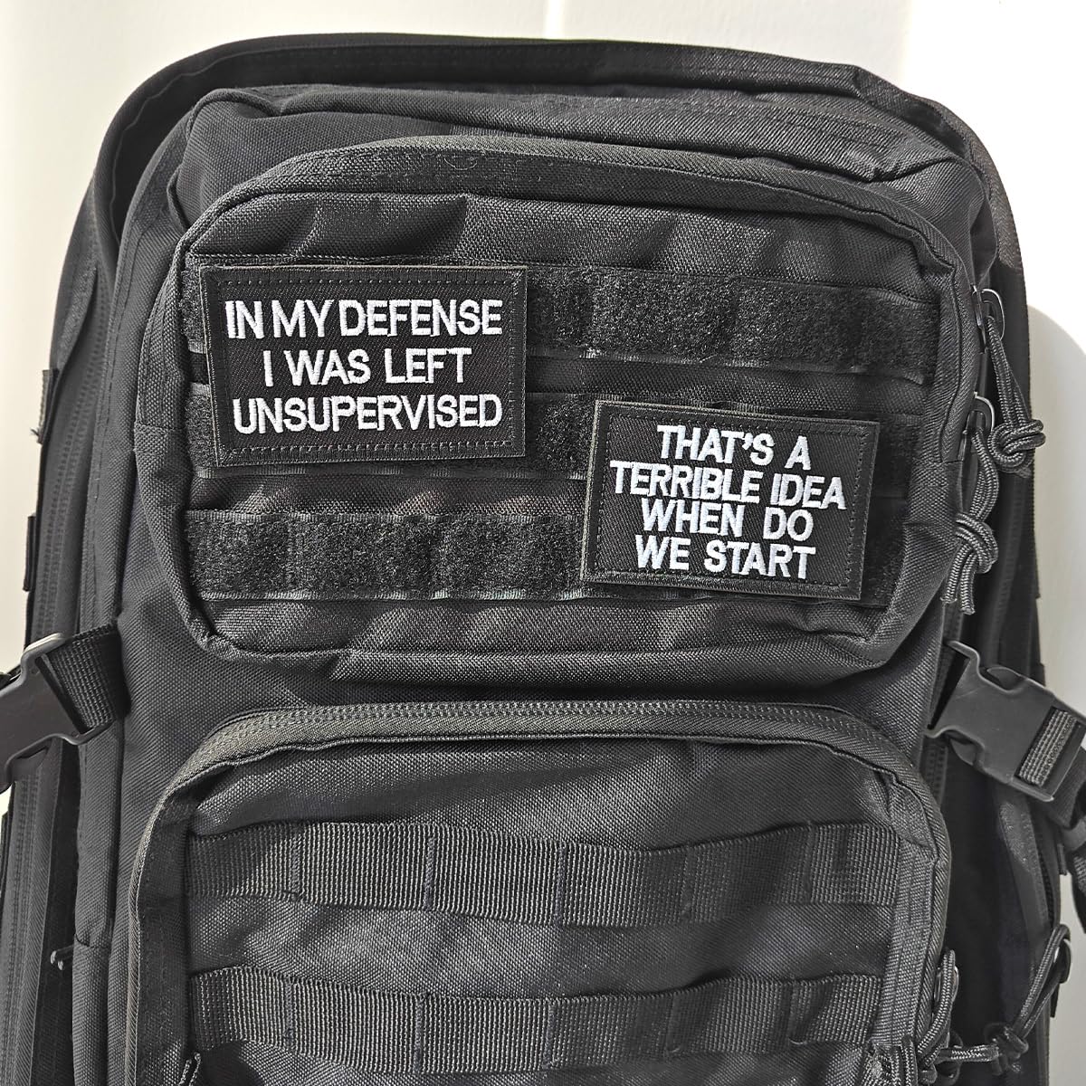 "That's A Terrible Idea When Do We Start" Morale Patch | Hook & Loop Fastener, 3.15 X 1.97 Inch - View #5
