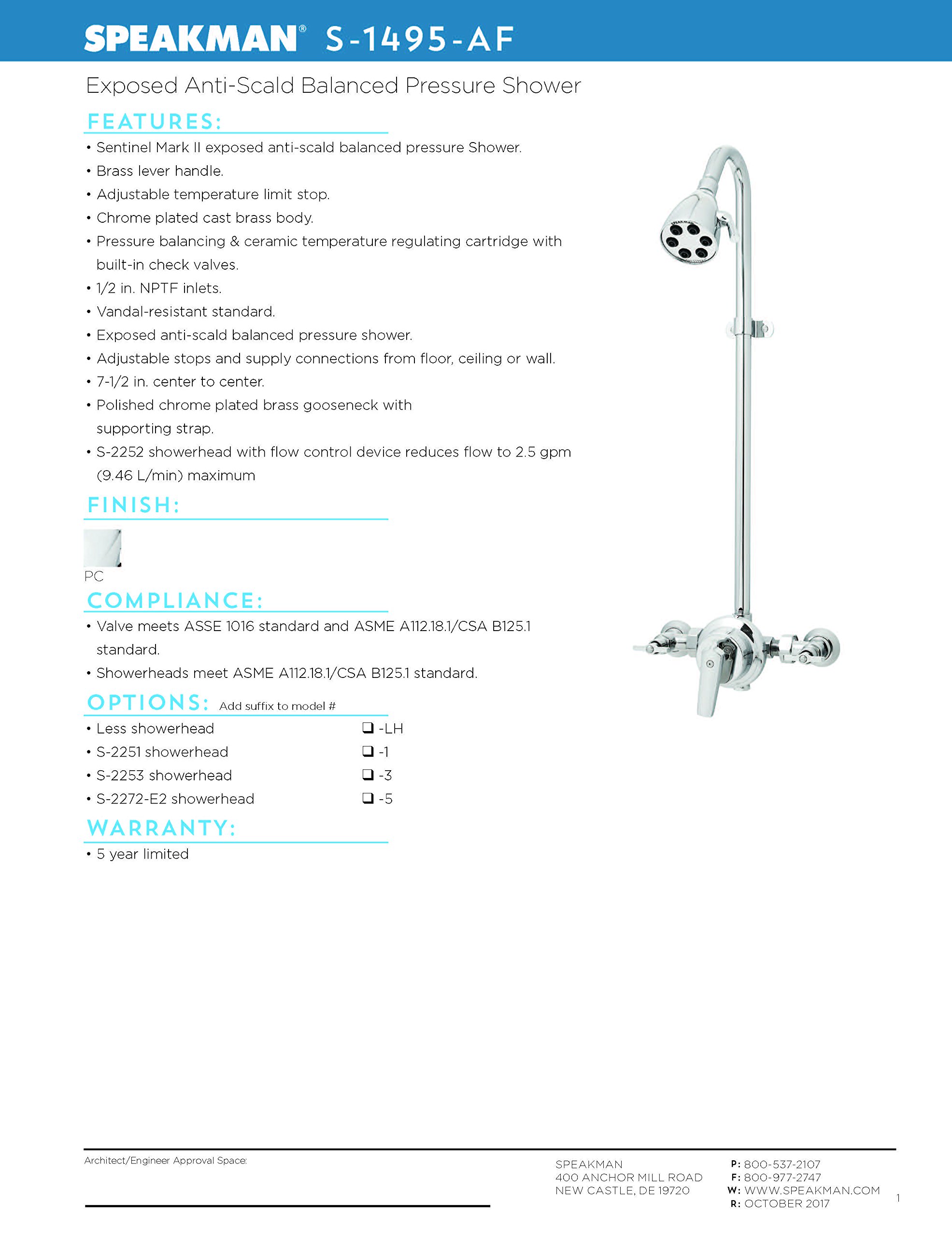 KOHLER 72421-Y-BN Awaken B110 Multi-Function Showerhead, 3 Spray Settings, Wall-Mounted Shower Head, 2.5 GPM, Vibrant Brushed Nickel