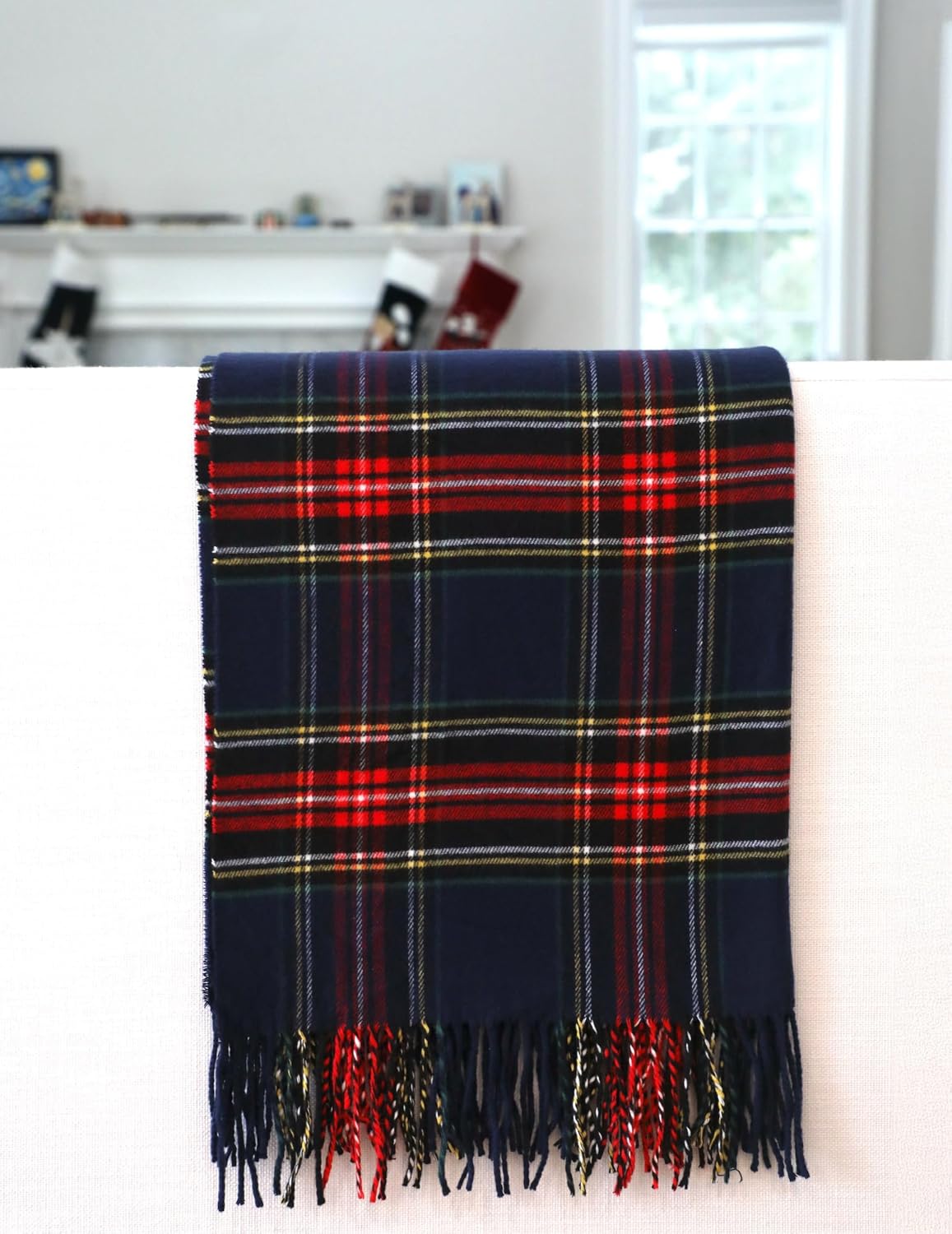 Achillea Long & Wide Scottish Tartan Plaid Shawl Wrap – Soft Cashmere Feel Winter Scarf, Outlander-Inspired Christmas Gift - Image 4