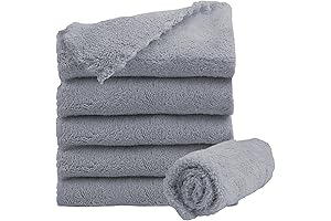 Ultra-Soft Baby Bath Cloths for Newborns: 6-Pack of Gentle and Absorbent Towels for Delicate Skin