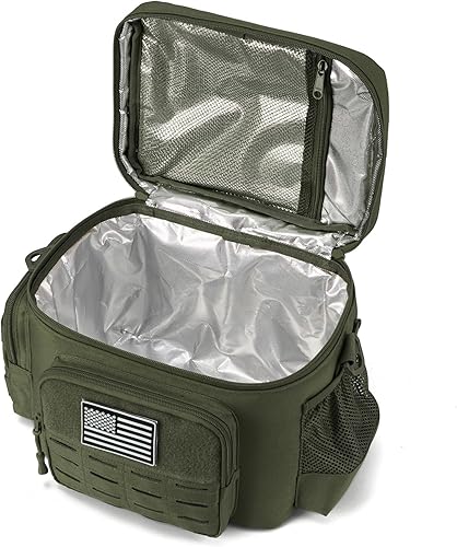 Miniatura 7 de QT&QY Bolsa de almuerzo táctica para hombre, militar, resistente, resistente a prueba de fugas, aislada, duradera, térmica, para comida de adultos,