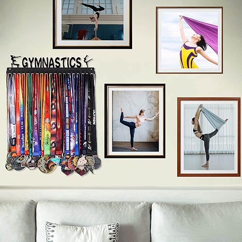 Miniatura 5 de Goutoports Soporte de exhibición para medallas, She Believed She Could She Did, colgador de pared personalizado para corredor de carreras