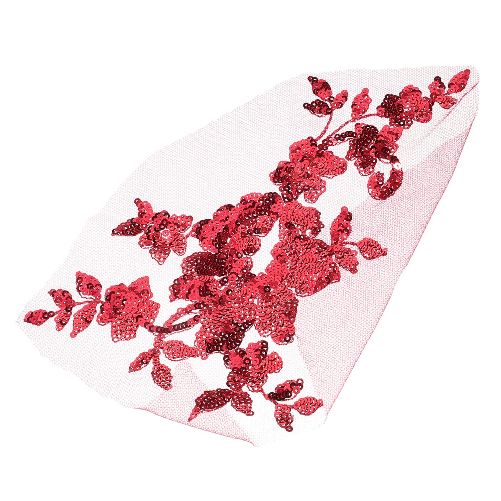 Aplicaciones para ropa, Parches bordados de tela flores, apliques florales encaje con parche hierro 2 piezas
