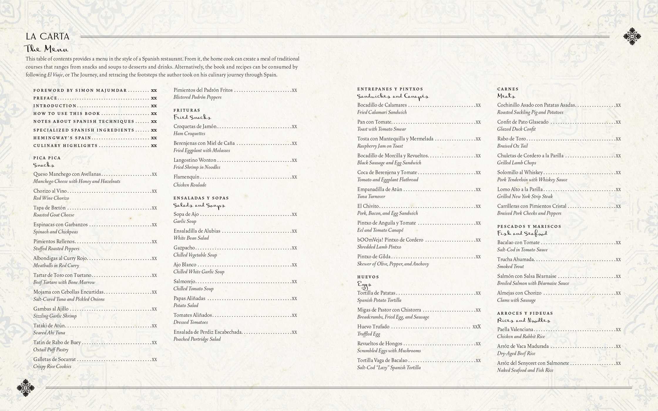Hemingway's Spanish Table: A Culinary Journey in 60+ Recipes