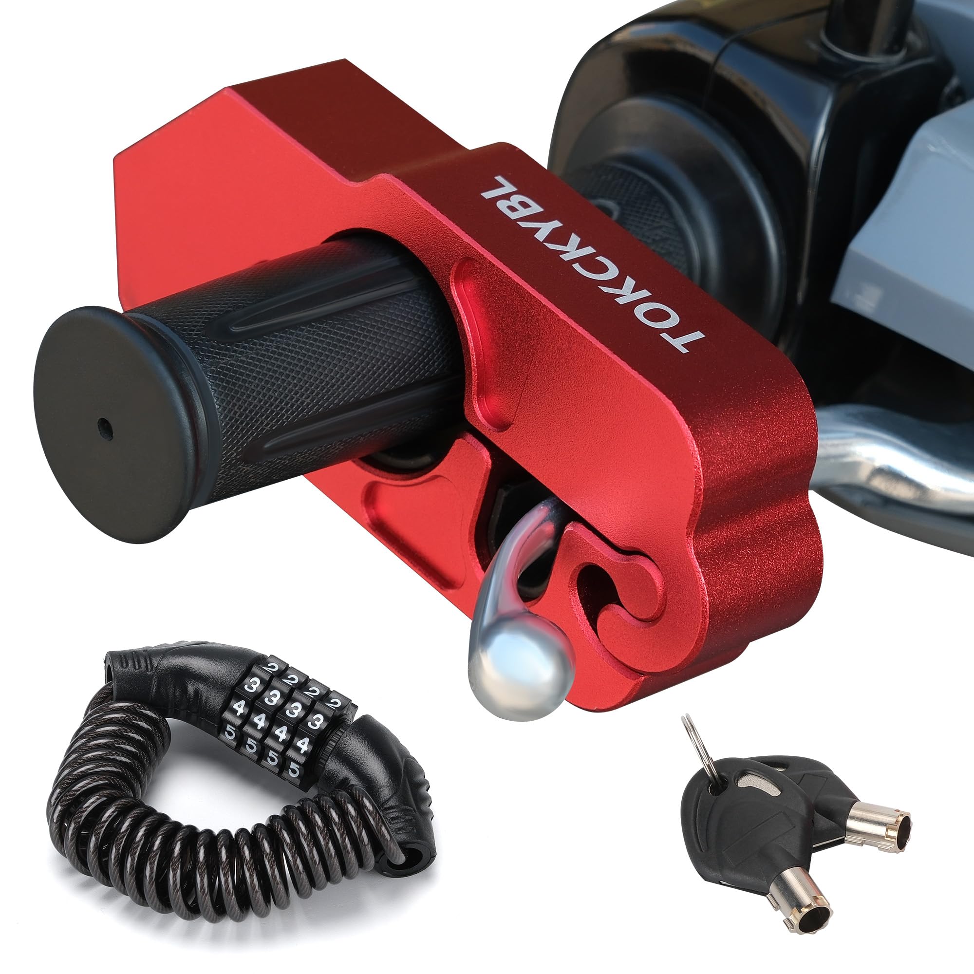 TOKCKYBL Motorcycle Lock Heavy Duty Helmet Brake Lock