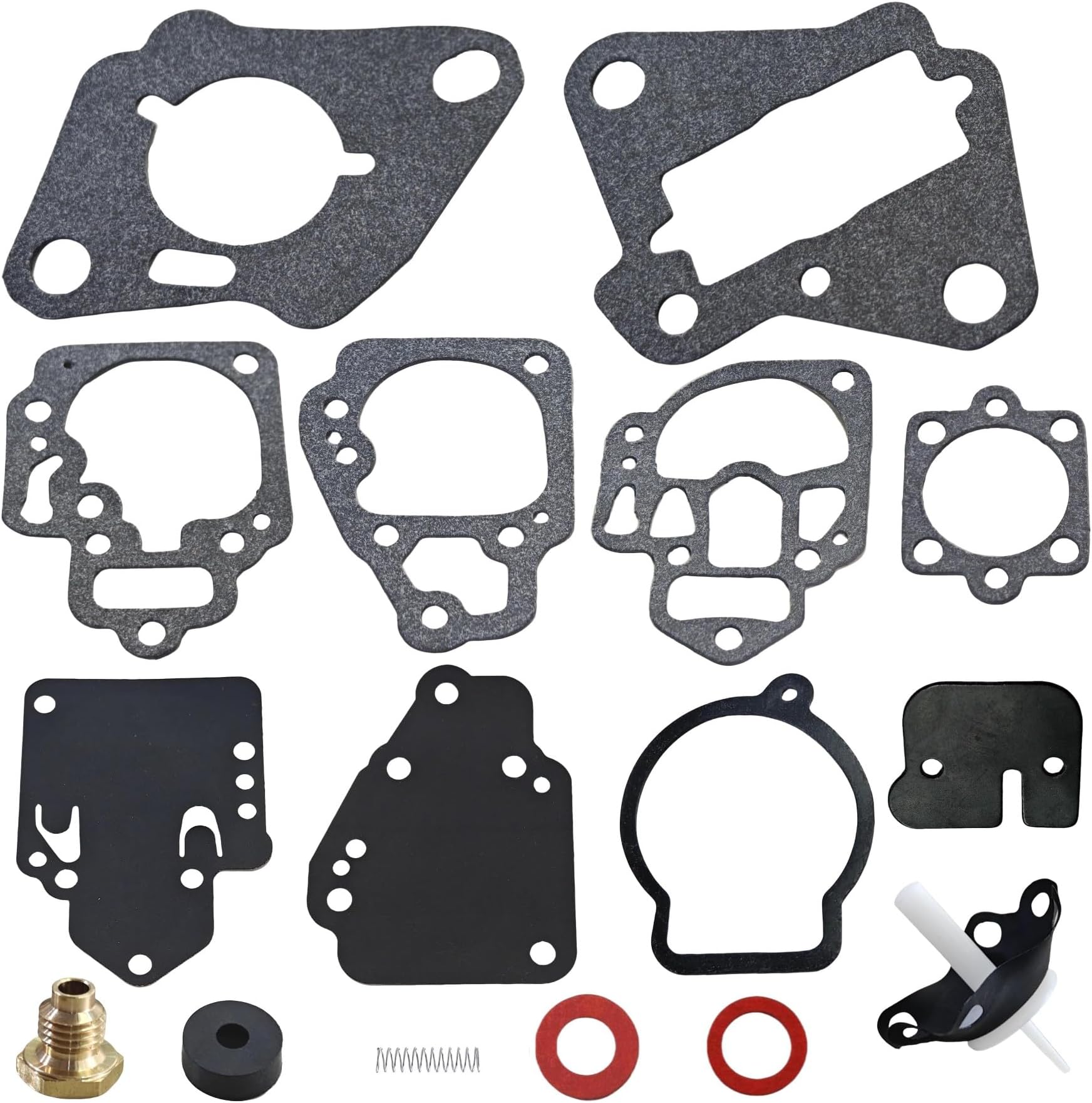 97611 Carburetor Rebuild Kit for Mercury Mariner 2 Cyl 6 8 9.9 10 15 20 25 HP Outboard Diaphragm Kit 1395-97611 1395-811357 18-7212