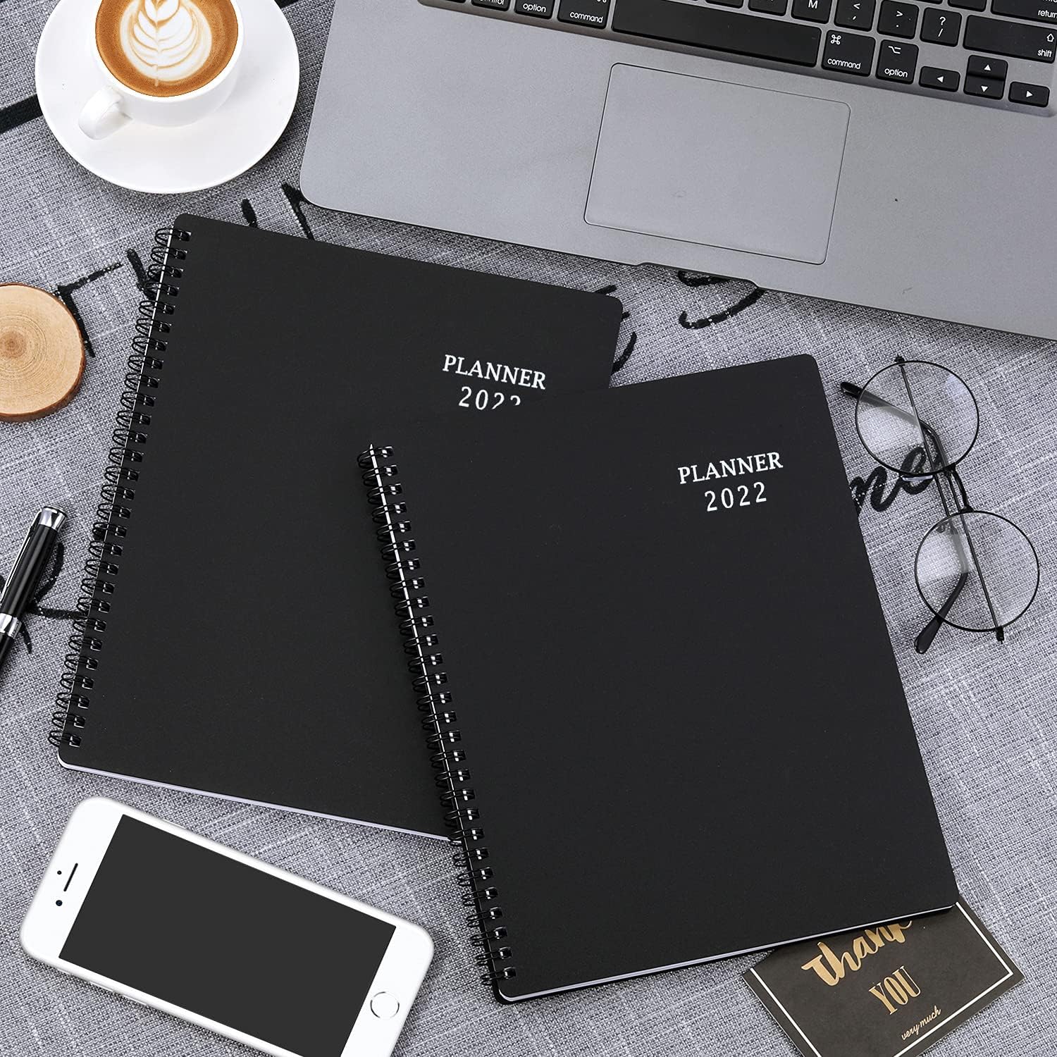 2022 Planner - Planner 2022 with Weekly & Monthly Spreads, Jan 2022 - Dec 2022, Strong Twin - Wire Binding, Round Corner, Improving Your Time Management Skill : Office Products
