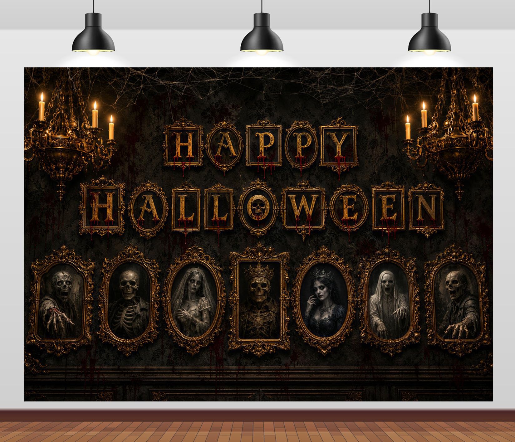 15x8FT (4.6x2.5m) Ritratti Famiglia Gotica Sfondo Fotografico