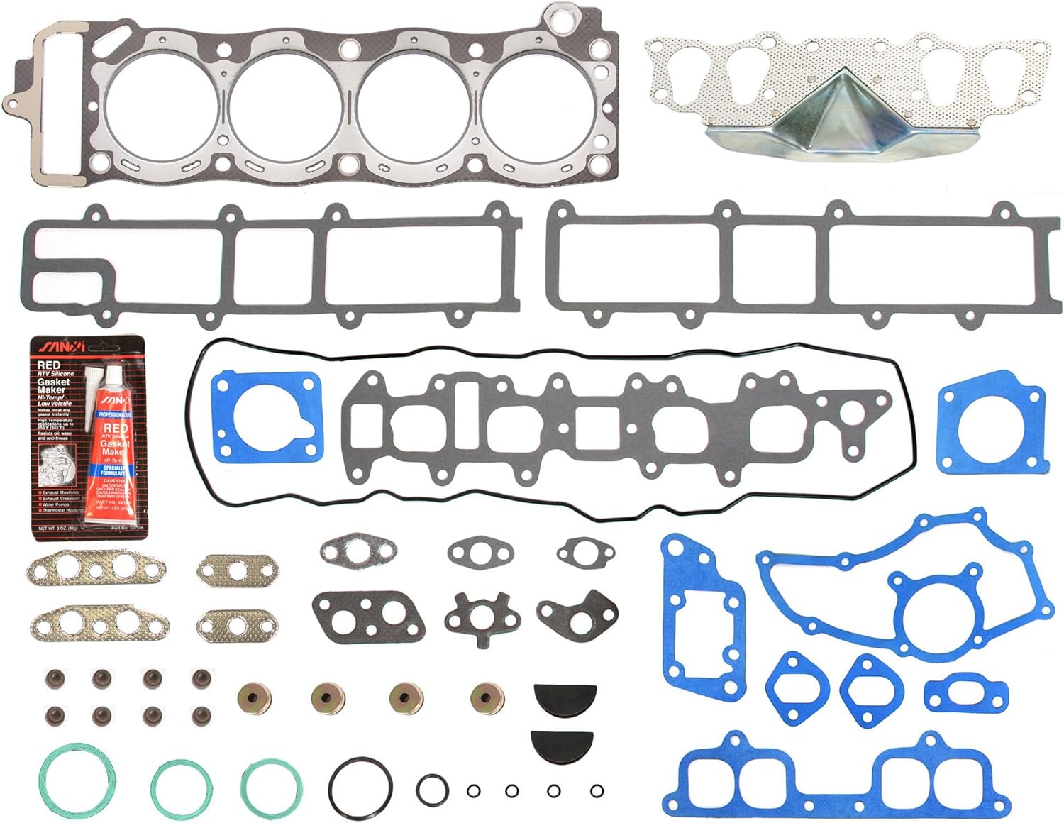 MA-4216905177 Head Gasket Set Oversized Thickness Compatible With/For 85-95 Toyota Pickup 2.4 22R 22RE 22REC