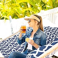 Vista 2 de SUNCREAT Hamaca para dos personas con soporte, capacidad de 475 libras, hamaca portátil para patio con barra separadora de madera dura, almohada