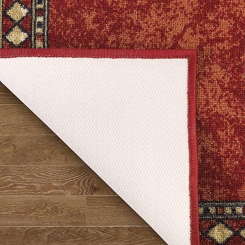 Miniatura 20 de Antep Rugs Alfombras modernas con bordes de 2 x 7 pies antideslizantes (antideslizante) de perfil bajo con parte trasera de goma para interiores