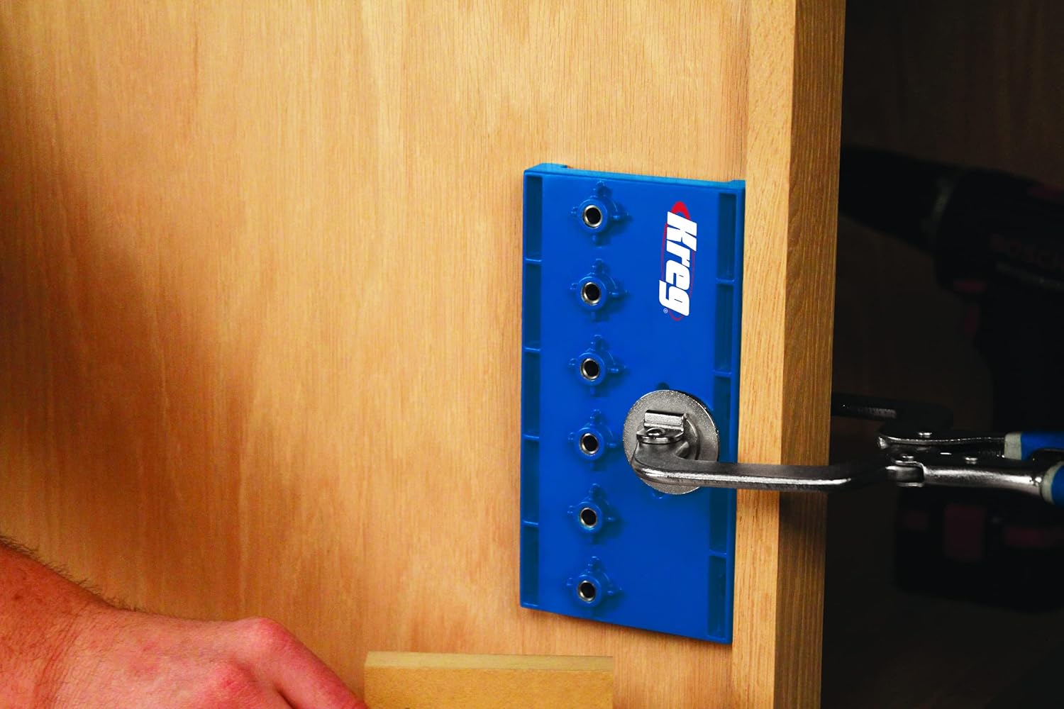 Kreg Shelf Pin Jig 5mm - Cabinet Shelf Pin Drilling Guide - 32mm System Shelf Hole Jig - KMA3220