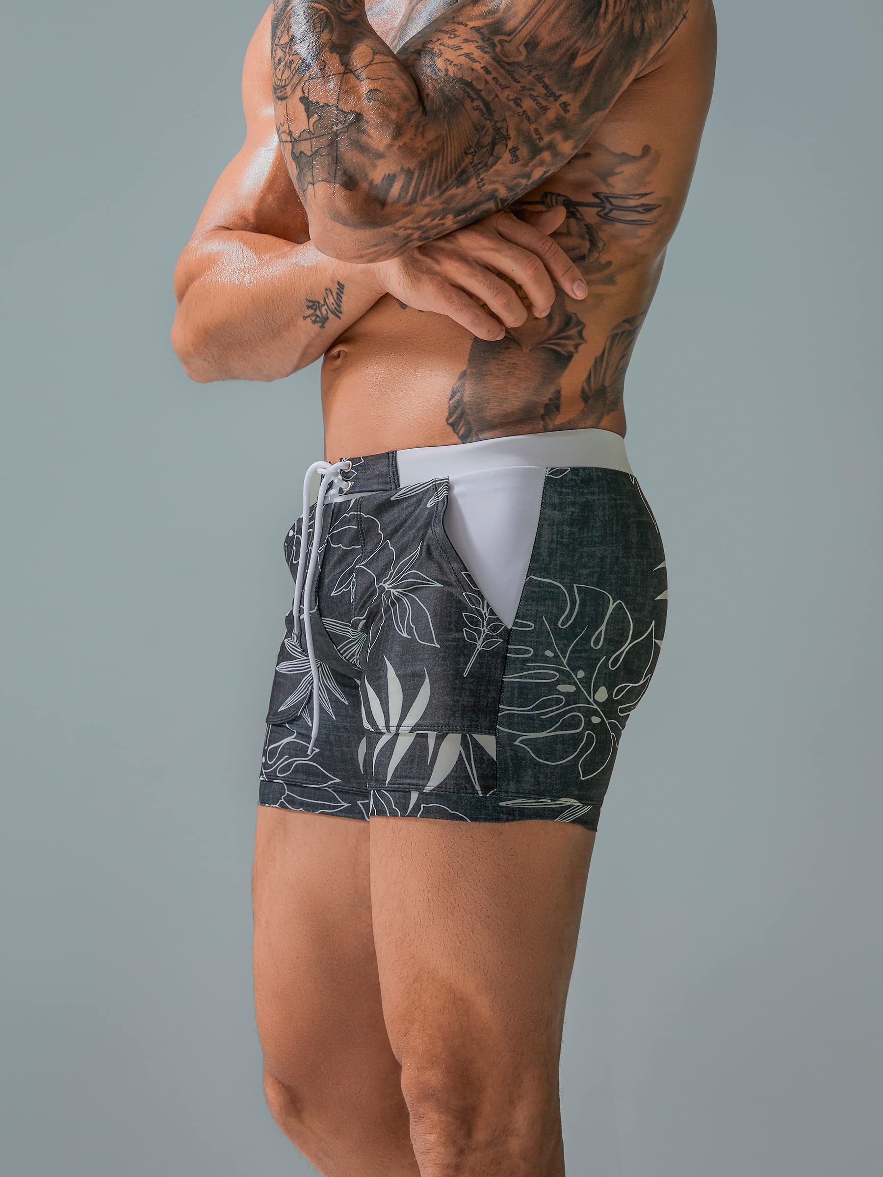 SEAUR Shorts de Bain Homme Slips de Bain Homme Slips et Boxers de Bain Adultes Piscine Plage Maillot de Bain Caleçon