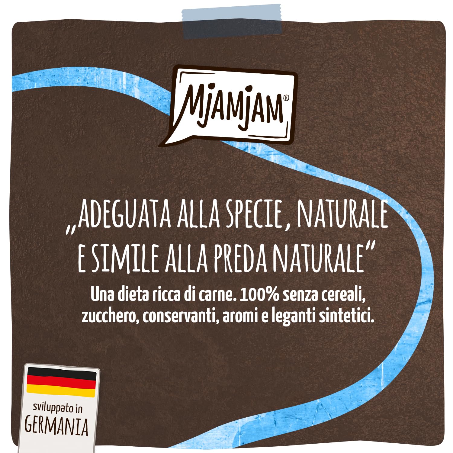 MjAMjAM - Cibo umido Premium per gatti - Panna Gatto - Delicata anatra con raffinata guarnizione, confezione da 1 (2x80g), senza cereali
