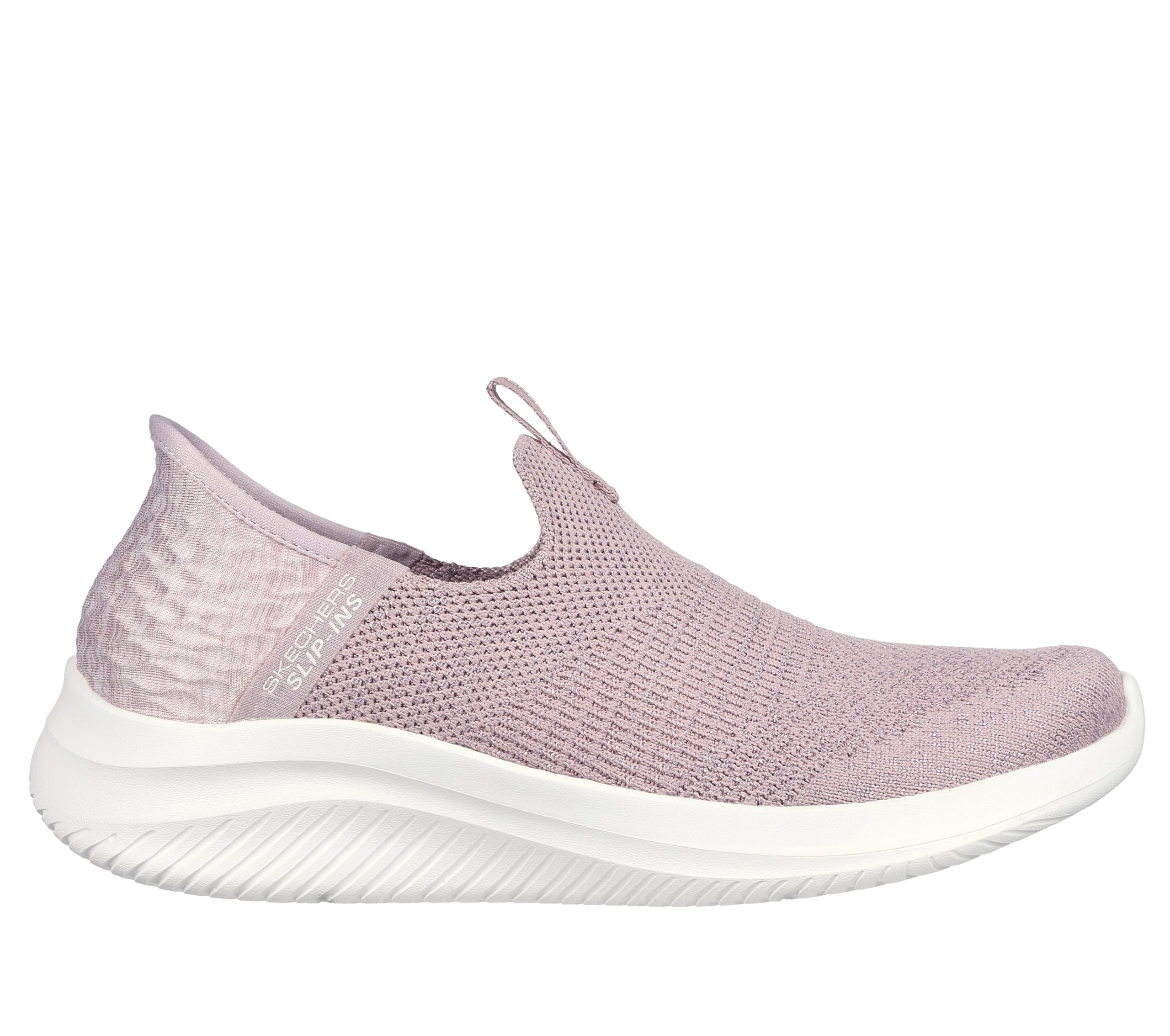 Skechers Women's Ultra Flex 3.0 Smooth Step Sneaker, Mauve Knit Jersey Trim, 6 UK