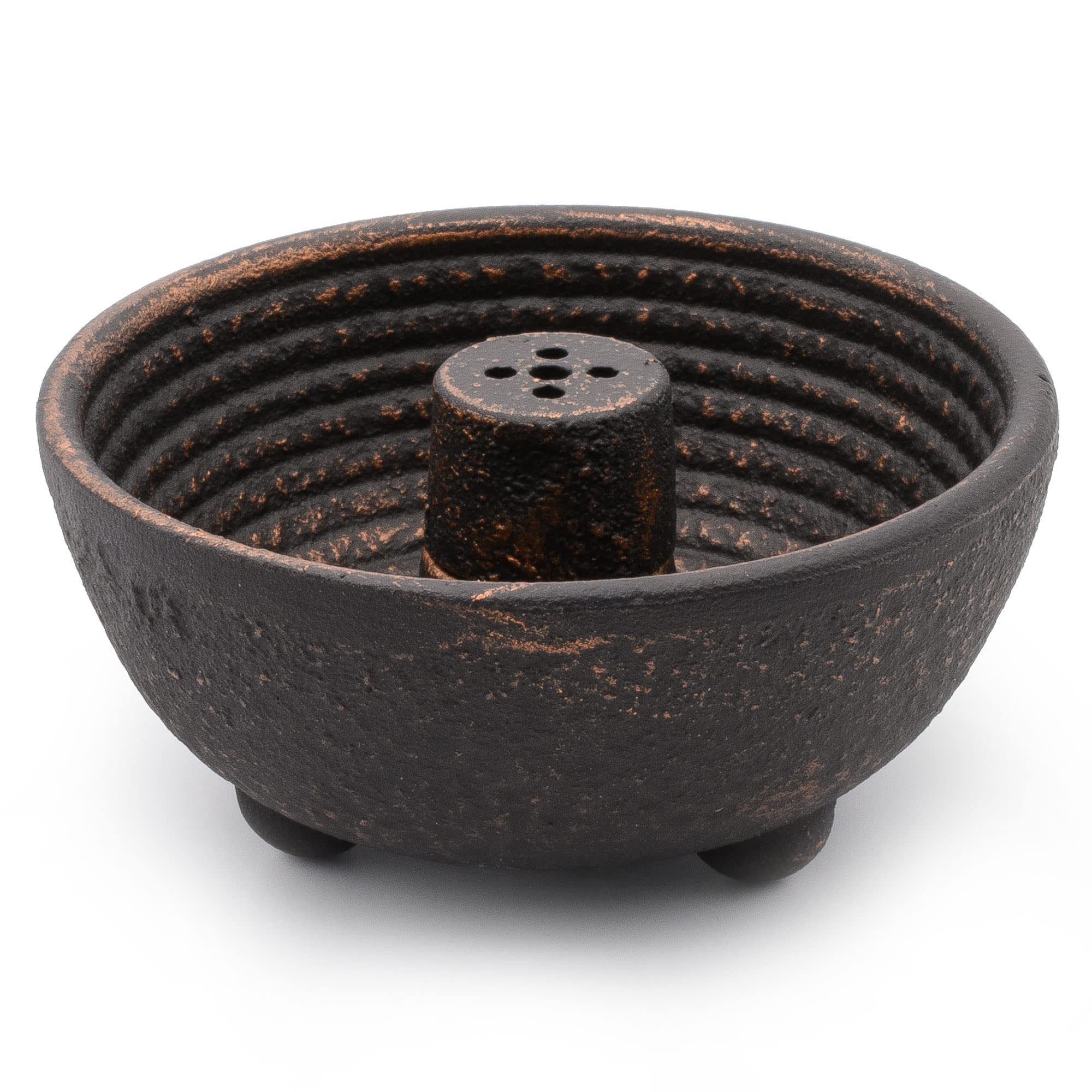 Zen Minded Black Cast Iron Fountain Incense Stick Holder Burner