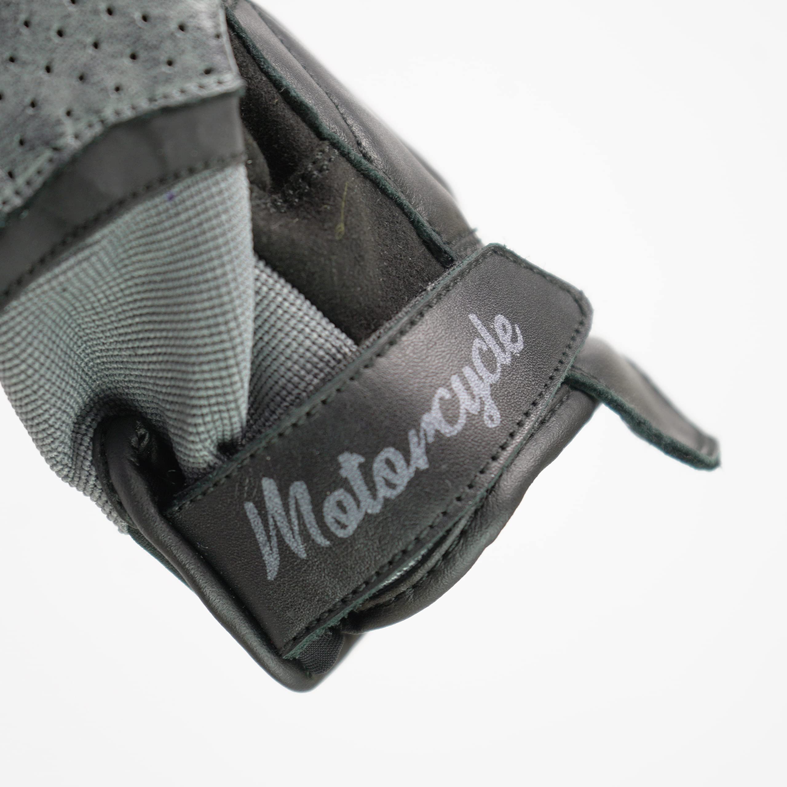 BY CITY | Guantes de Verano para Moto Tokio Man | Guantes de Piel Perforada | Protecciones Rígidas en Nudillos | Zonas Acolchadas | Refuerzo Antiabrasión en la Palma | Transpirables