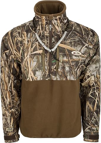 DRAKE MST G-Flex Eqwader 1/4 Zip, Color Max-7, Size 2XL DW7370-038-5