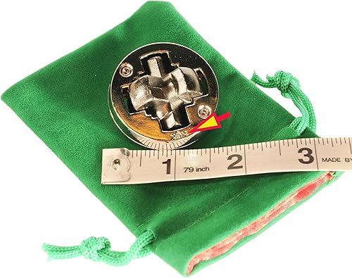 Miniatura 5 de Rompecabezas Hanayama HEX y tubo, "Nuevo 2023, con bolsas de cordón forradas de terciopelo verdesatén rojo, artículos incluidos