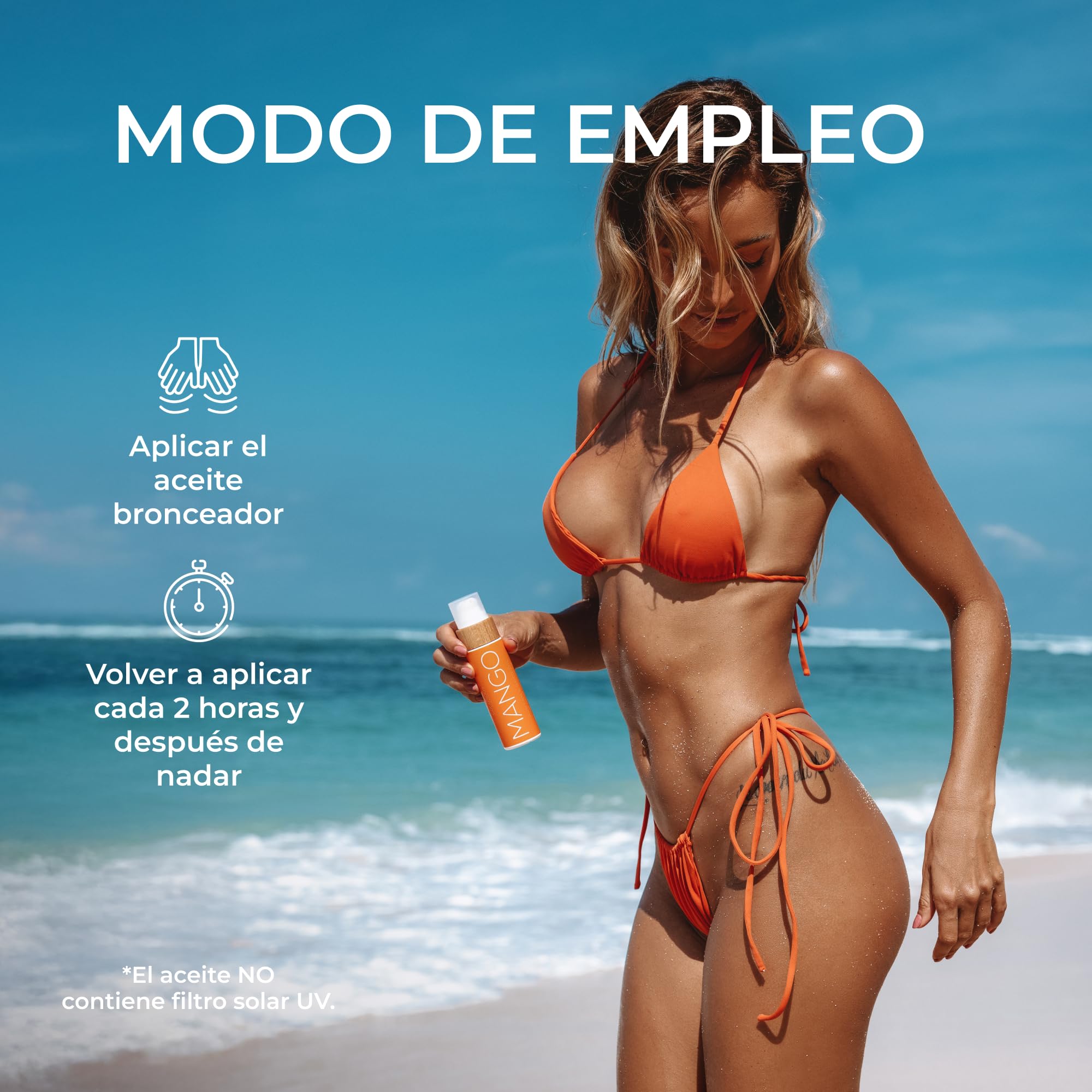 COCOSOLIS Mango - Acelerador Bronceado, Loción Bio Oil para un bronceado natural – Bronceadores Solares y Crema hidratante - Aroma tropical - 110 ml