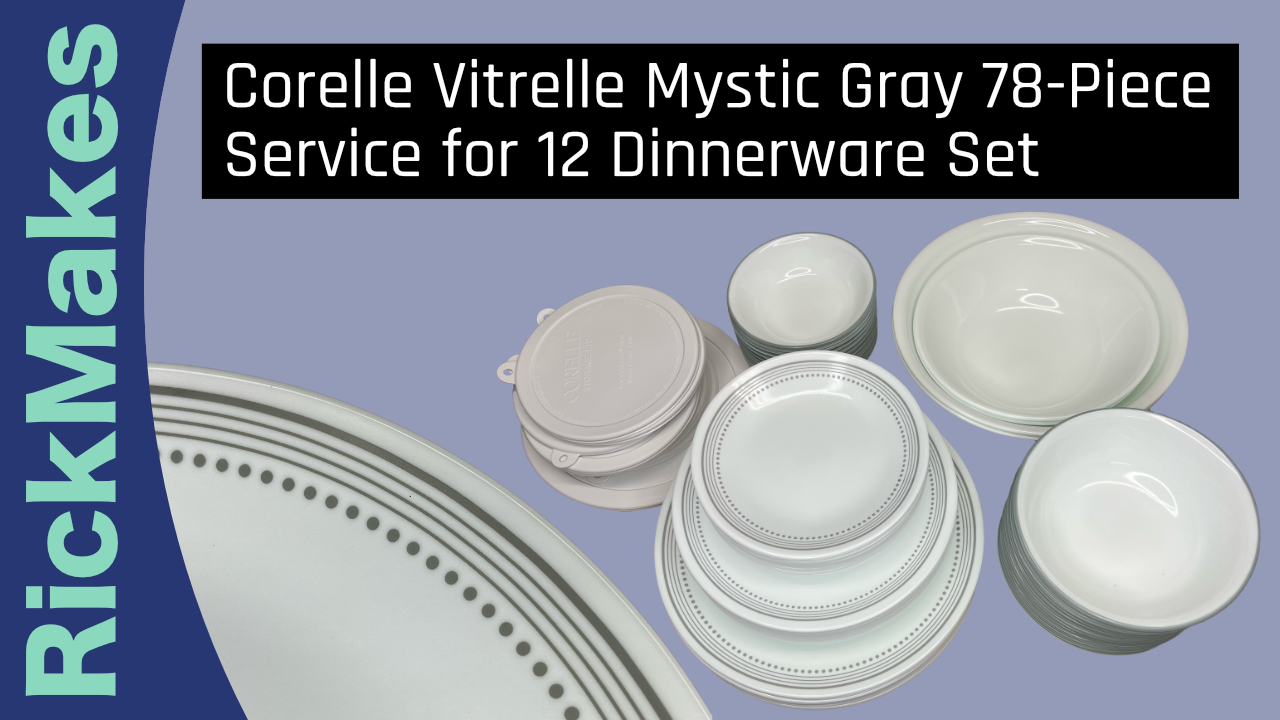 Watch Corelle Vitrelle Mystic Gray 78-Piece Service for 12