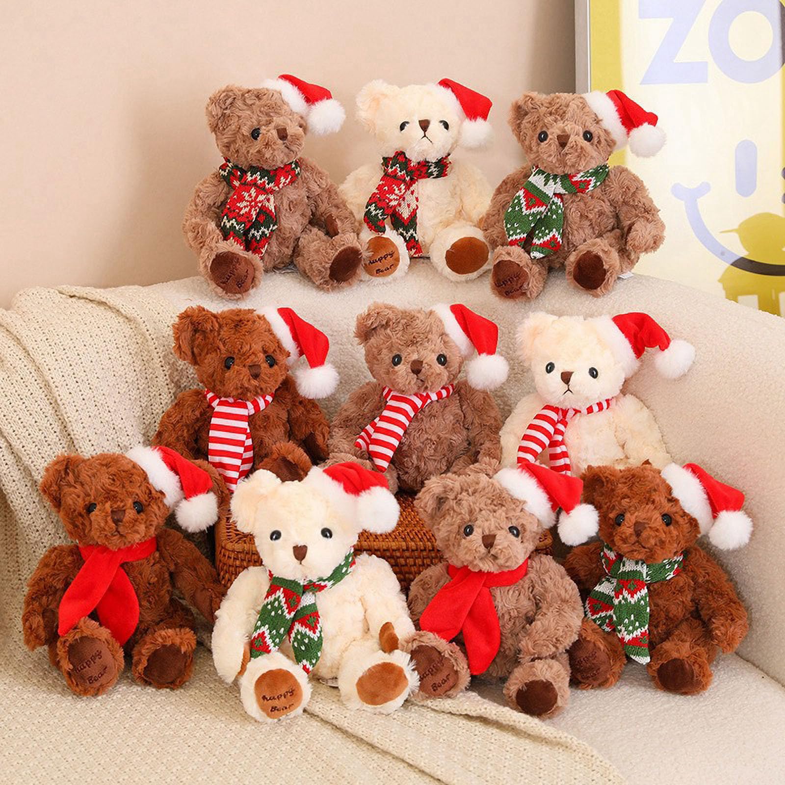Yeqivo Süßer Teddybär Aus Plüsch, 50 Cm – Weich, Kuschelig, Perfekt Zum Verschenken An Freundin Oder Kind (braun Oder Weiß)