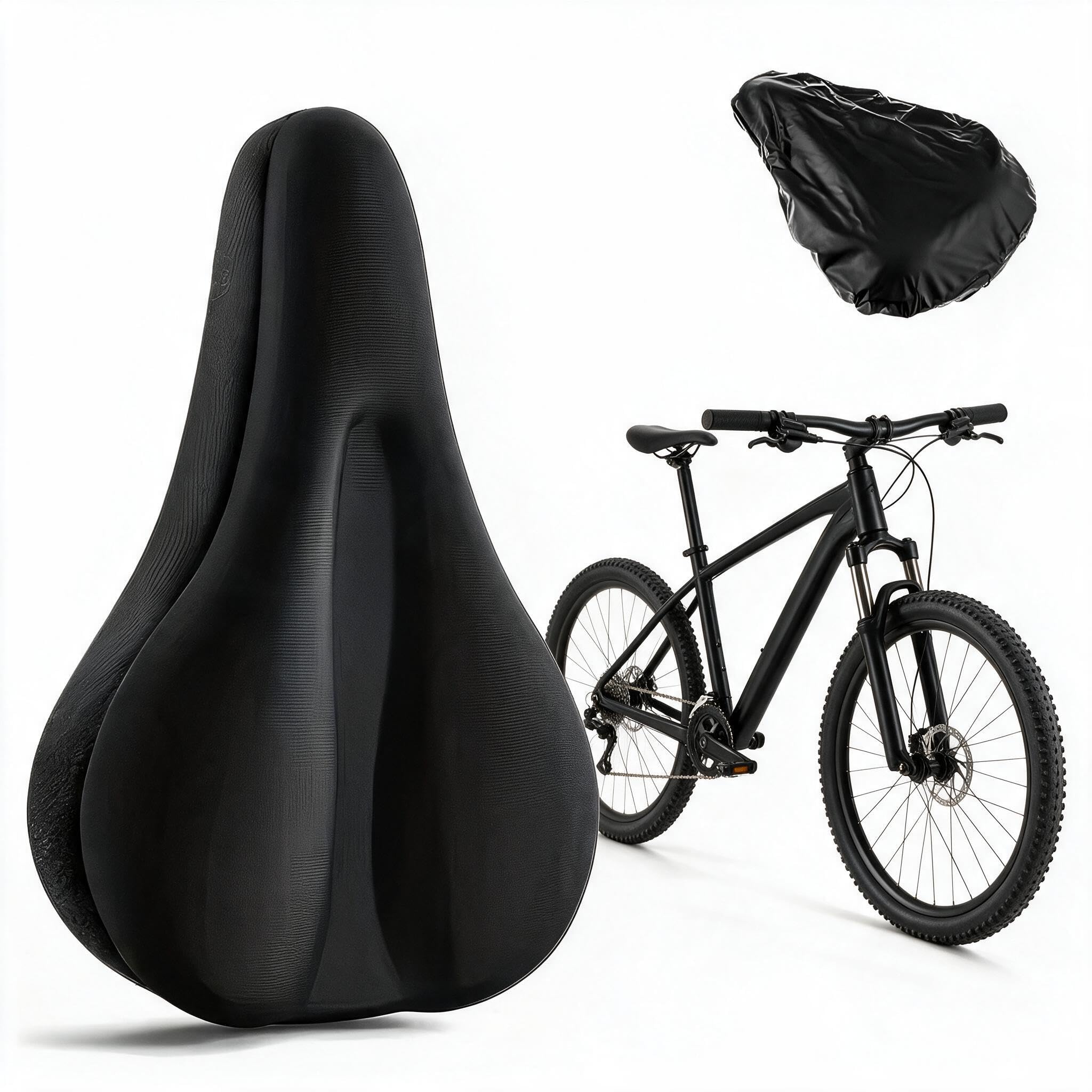 Bike Seat Cushion, Gel Seat Cover for Bike Outdoor and Indoor