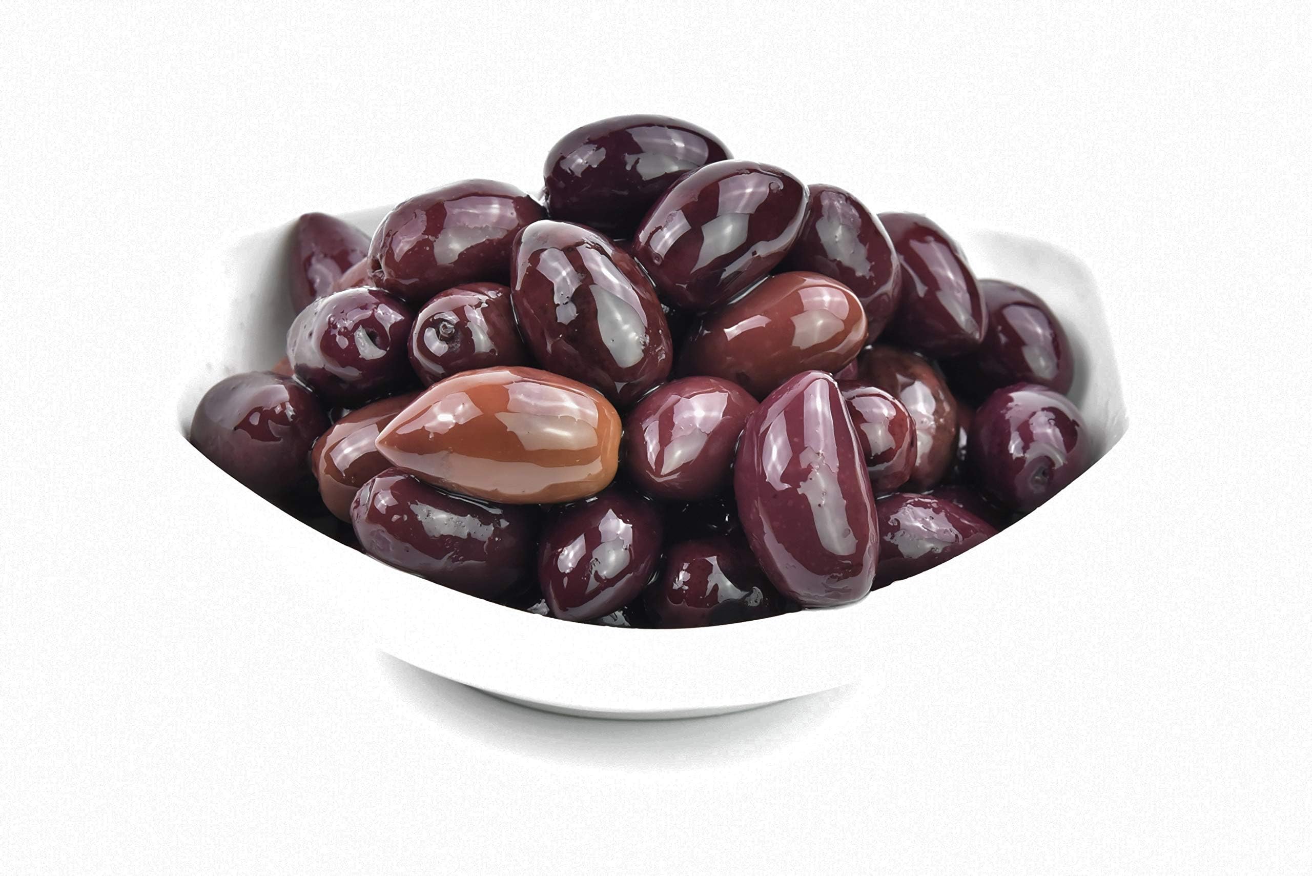 Greek Kalamata Whole Olives in Oil - 2.9 KG Net Weight (2 KG Drained Weight)