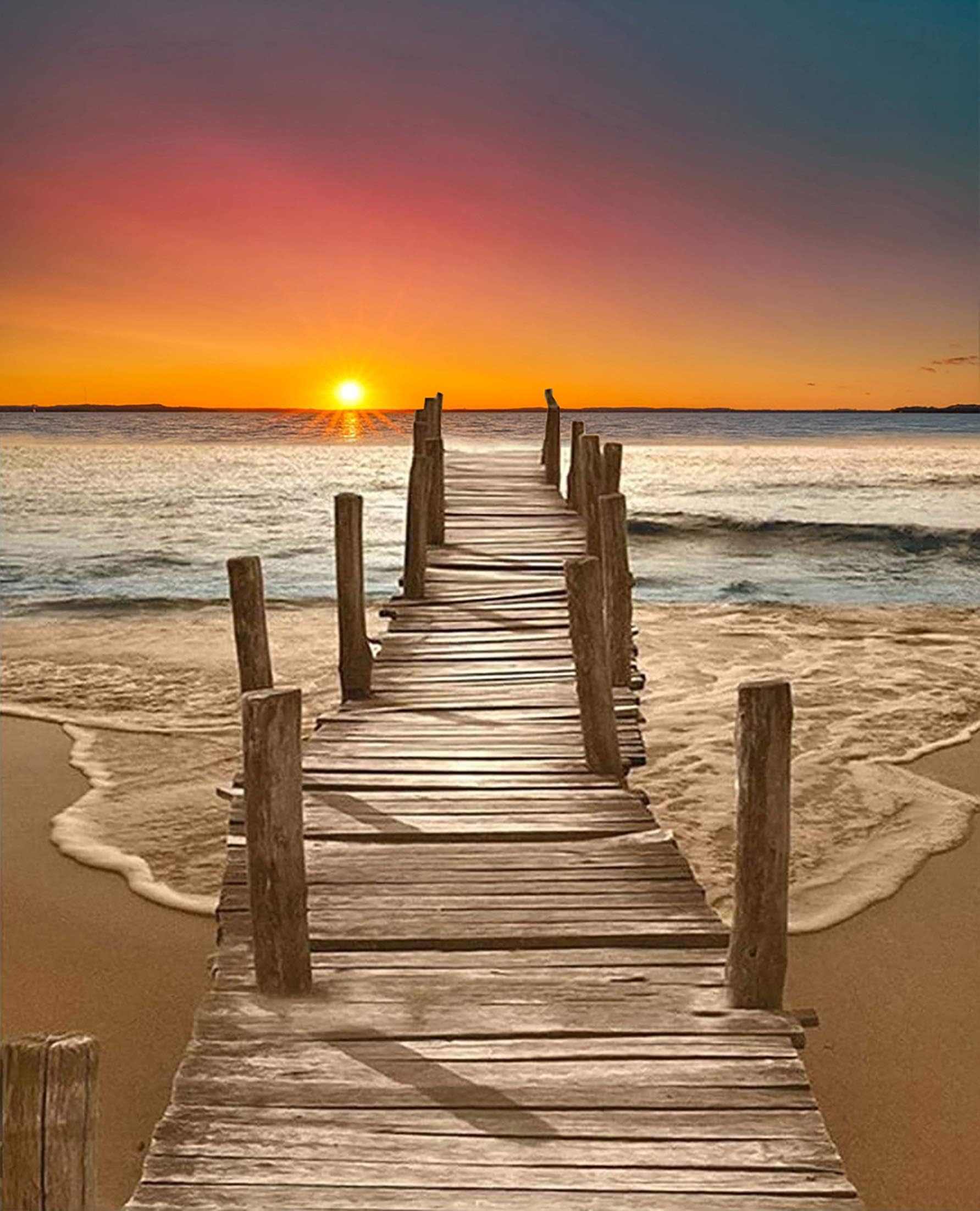 Diamond Painting, Voilier En Mer DIY 5D Broderie Diamant, Peinture Diamant Complet,Kit Diamant Painting Pour Adultes Enfants Point De Croix Artisanat Décor Murale À La Maison Round Drill 60x80cm