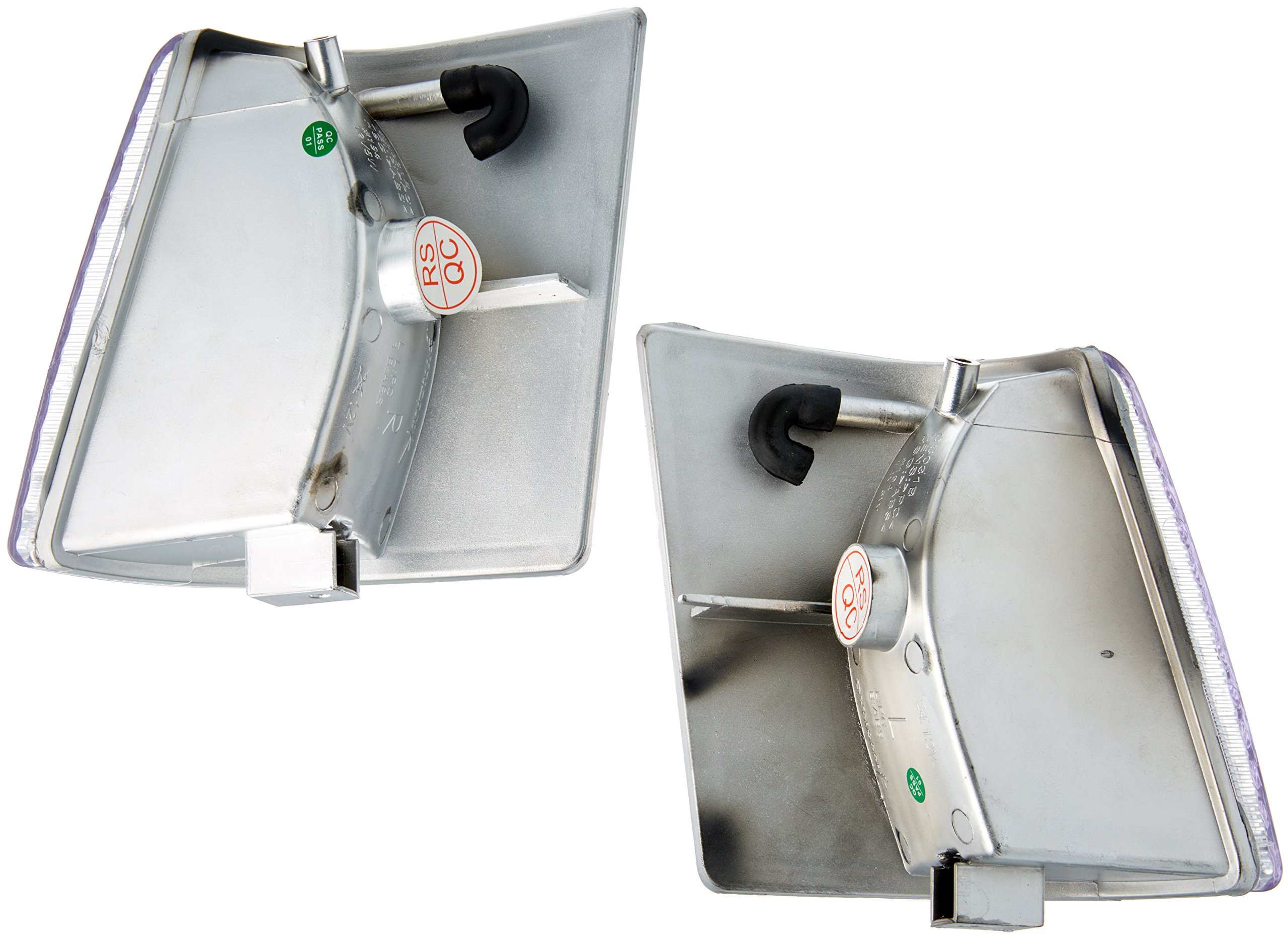 Spec-D Tuning Chrome Housing Clear Lens Corner Lights Compatible with 1993-1998 Jeep Grand Cherokee L+R Pair Assembly