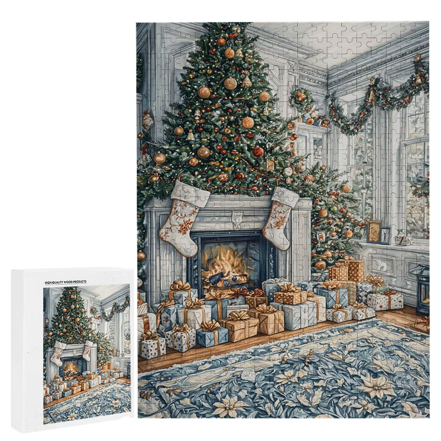 Puzzle dla dorosłych 5000 sztuk na Boże Narodzenie | Zabawa rodzinna i zajęcia grupowe dla nastolatków i | Prezent urodzinowy dla dzieci w wieku 14 lat | Dekoracja domu i pomysł na prezent na relaks b