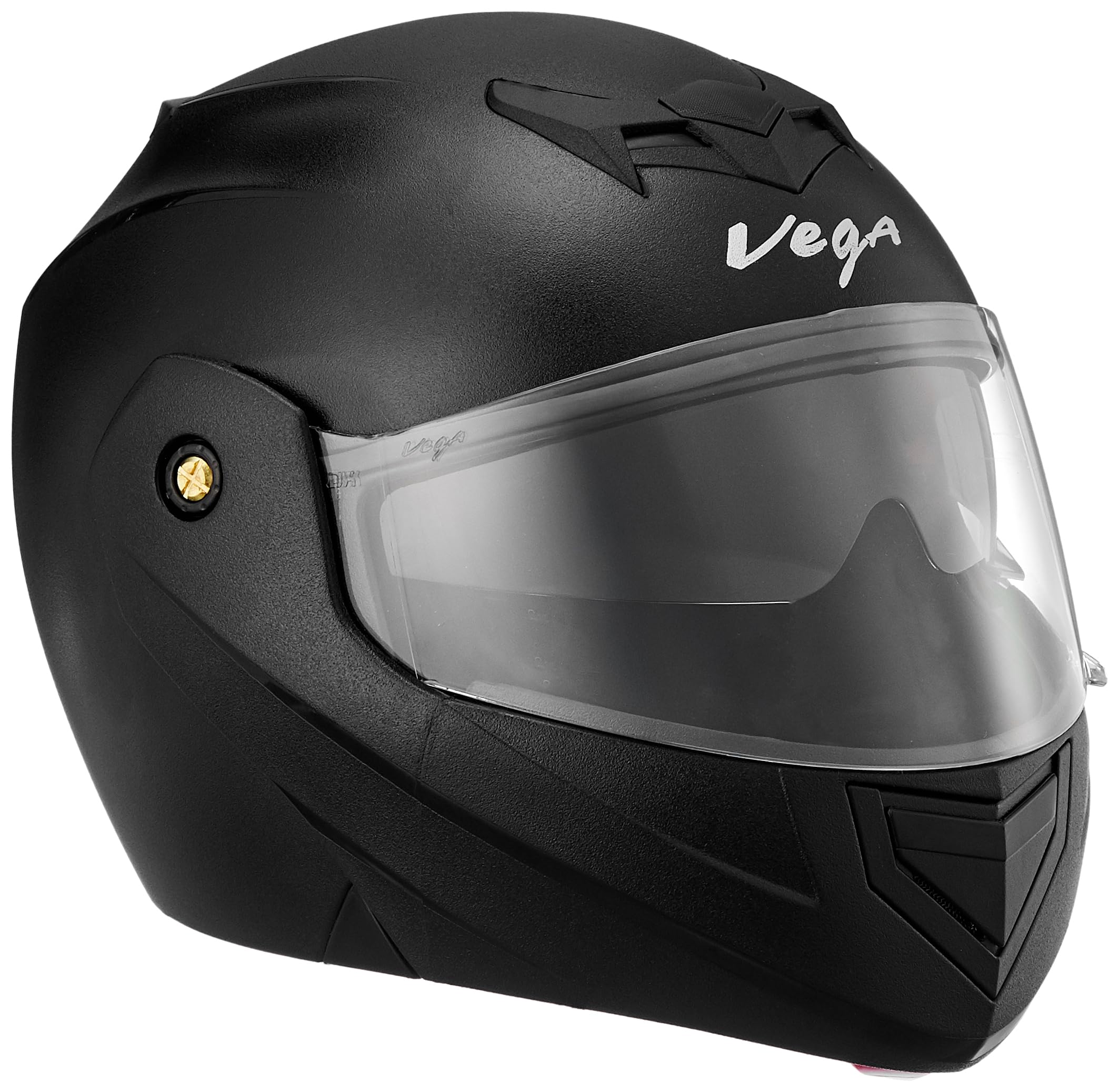 Vega Cruxx Helmet Texture Finish, Dual Visor, High-Impact Protection, Modern Design- Black, XL-image-26